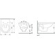 Комплект 3 в 1 инсталляция AlcaPlast + Унитаз подвесной Berges Wasserhaus Gamma 081105 + черная кнопка в современном стиле