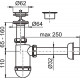 Сифон для раковины AlcaPlast A410 (AG210512432) хром