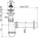 Сифон для раковины AlcaPlast A41(AG210512140) хром