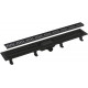 Душевой лоток AlcaPlast AG101101550 с решеткой и опорами (AG101101550), в пол около стены, выпуск боковой