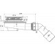 Сифон для поддона AlcaPlast AG210272100 (A491CR) хром, выпуск с уклоном