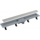 Душевой лоток AlcaPlast APZ9-Simple AG100201650 (APZ9-650M) с решеткой и опорами, в пол около стены, выпуск боковой