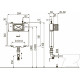 Смывной бачок скрытого монтажа AlcaPlast Basicmodul Slim AM1112B цвет белый, объем 4/9 л, 48x8x107 см
