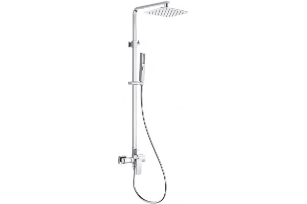 Душевая стойка Allen Brau Infinity 5.21012-00 хром штанга 133 см, шланг пластиковый 150 см