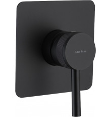 Смеситель Allen Brau Priority X1 5.31012-31 С ВНУТРЕННЕЙ ЧАСТЬЮ, для душа, чёрный матовый, однорычажный, черный