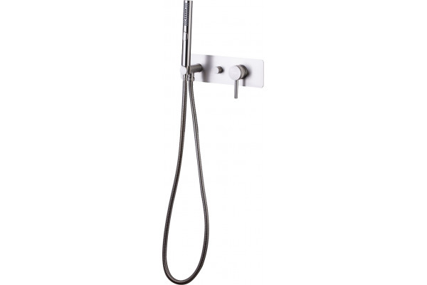 Смеситель Allen Brau Priority 5.31009-BN С ВНУТРЕННЕЙ ЧАСТЬЮ, для душа, брашированный никель, однорычажный, сталь