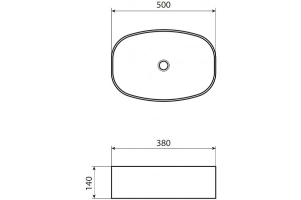 Раковина Allen Brau Priority 50x38, белая, овальная, цвет белый