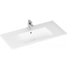 Раковина Allen Brau Fantasy Flat 102x47, с переливом, белая, прямоугольная, цвет белый