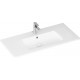 Раковина Allen Brau Fantasy Flat 102x47, с переливом, белая, прямоугольная, цвет белый