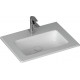 Раковина Allen Brau Fantasy Flat 62x47, без перелива, белая, прямоугольная, цвет белый