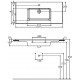 Раковина Allen Brau Fantasy Flat 102x47, без перелива, белая, прямоугольная, цвет белый