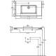 Раковина Allen Brau Fantasy Flat 82x47, без перелива, белая, прямоугольная, цвет белый