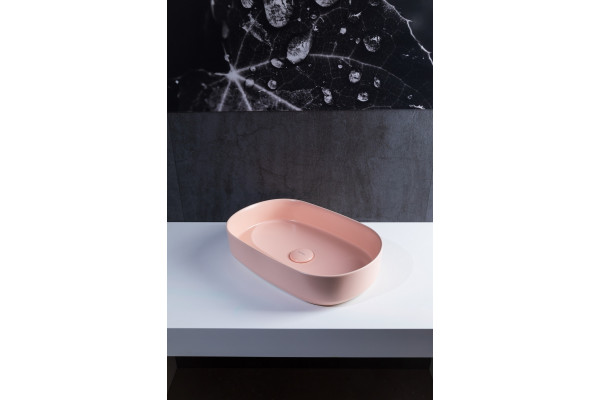 Раковина Allen Brau Fantasy Oval 55x36, розовая, овальная, цвет розовый