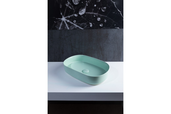 Раковина Allen Brau Fantasy Oval 55x36, мятная, овальная, цвет зеленый