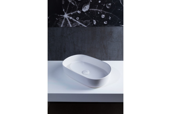 Раковина Allen Brau Fantasy Oval 55x36, белая матовая, овальная, цвет белый