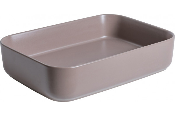 Раковина Allen Brau Fantasy Quad 50x36, коричневая, прямоугольная, цвет коричневый