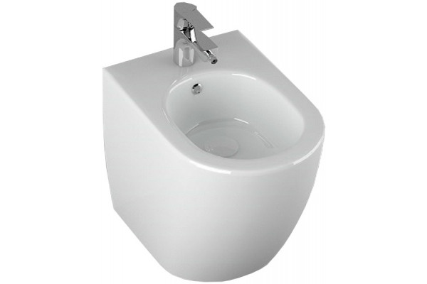 Биде напольное Allen Brau Reality 4.32005.20 белое цвет белый, овальное, 36.5x52 см