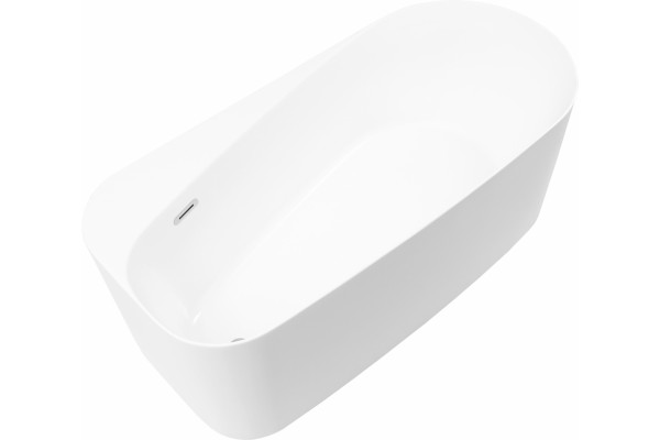 Акриловая ванна Allen Brau Priority 1 170x80, белая матовая, овальная, объем 240 л.