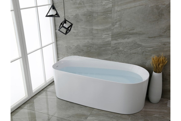 Акриловая ванна Allen Brau Priority 1 170x80, белая матовая, овальная, объем 240 л.