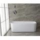Акриловая ванна Allen Brau Infinity 1 170x80, белая матовая, прямоугольная, отдельностоящая