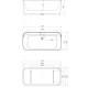 Акриловая ванна Allen Brau Infinity 1 170x80, белая, прямоугольная, отдельностоящая