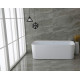 Акриловая ванна Allen Brau Infinity 1 170x80, белая, прямоугольная, отдельностоящая