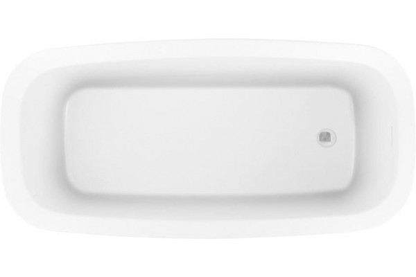 Акриловая ванна Allen Brau Infinity 3 170x78, белая матовая, овальная, отдельностоящая