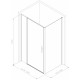 Душевой уголок Allen Brau Priority 140x100 серебро прямоугольный, двери распашные