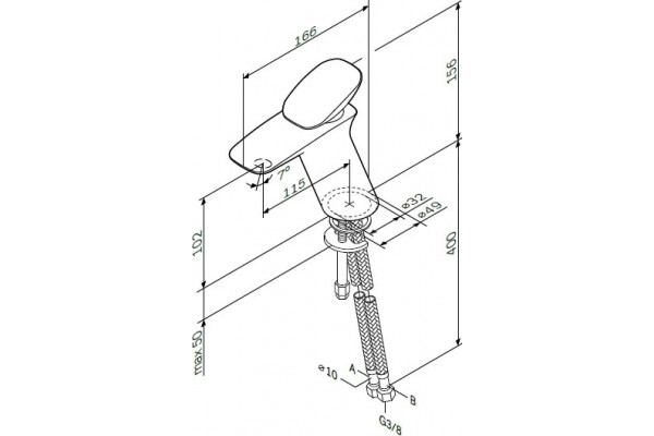 Душевой комплект Am.Pm Spirit V2.0 F40970A00 хром, шланг 175 см