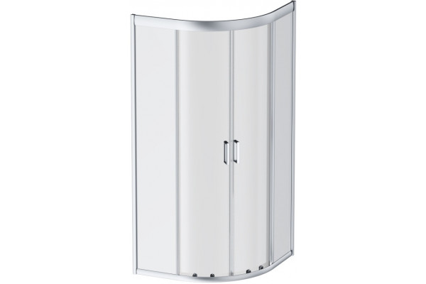 Душевой уголок Am.Pm Gem W90G-401-100WT 100x100 четверть круга, двери раздвижные