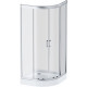 Душевой уголок Am.Pm Gem W90G-401-100WT 100x100 четверть круга, двери раздвижные