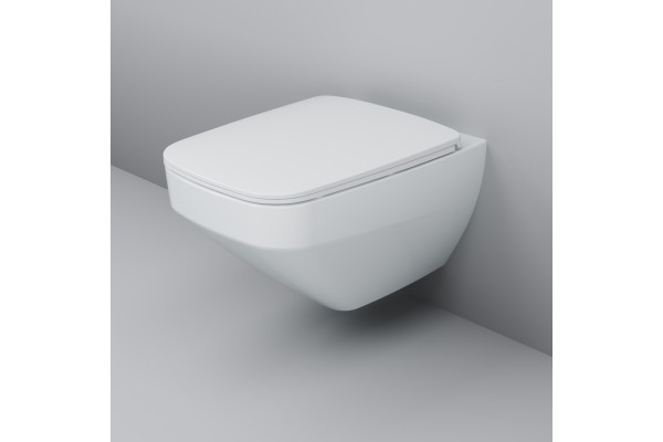 Унитаз подвесной Am.Pm Inspire V2.0 C50A1700SC безободковый белый, прямоугольный, 39x55 см