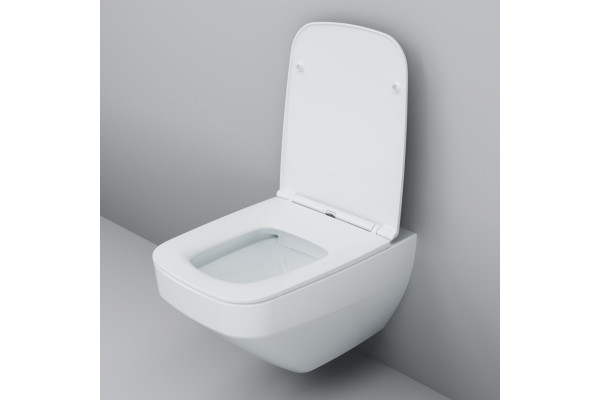 Унитаз подвесной Am.Pm Inspire V2.0 C50A1700SC безободковый белый, прямоугольный, 39x55 см