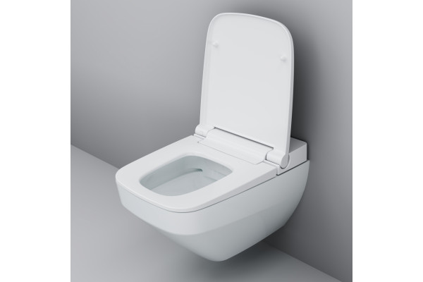 Унитаз подвесной Am.Pm Inspire V2.0 CCC50A1700SC безободковый с биде, белый, прямоугольный, 41x59 см