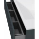 Тумба с раковиной Am.Pm Inspire V2.0 100 графит матовый, подвесная, с ящиками