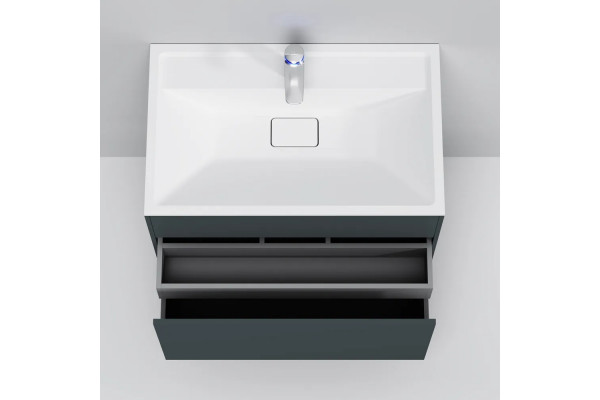 Мебель для ванной Am.Pm Inspire V2.0 80 графит матовый подвесная, с ящиками
