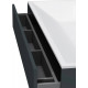 Тумба с раковиной Am.Pm Inspire V2.0 120 графит матовый, подвесная, с двумя раковинами