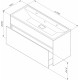 Тумба с раковиной Am.Pm Inspire V2.0 120 элегантный серый, подвесная, с двумя раковинами