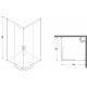 Душевой уголок AM.PM Gem W90G-403-090MT 90x90 квадратный, двери раздвижные
