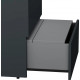 Тумба с раковиной AM.PM Gem S 60 графит матовый, напольная, с 3 ящиками, с доводчиками