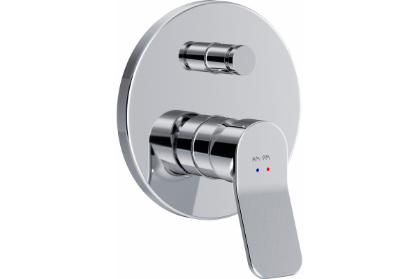 Смеситель Am.Pm X-Joy F85A45000 с внутренней частью, для ванны с душем, однорычажный, хром