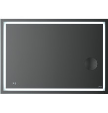 Зеркало Am.Pm Gem 100 с LED-подсветкой, часами и косметическим зеркалом, прямоугольное