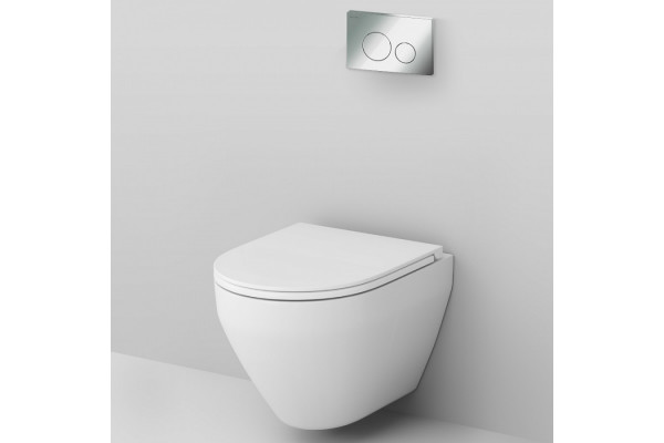Комплект Am.Pm Spirit V2.0 IS49051.701700 с сиденьем микролифт, цвет белый,  в современном стиле