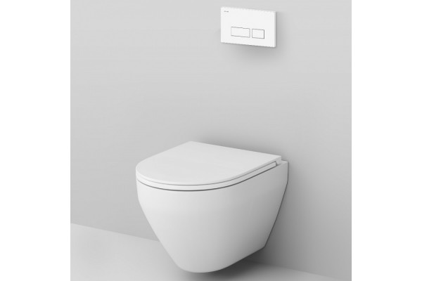 Комплект Am.Pm Spirit V2.0 IS47001.701700 с сиденьем микролифт, цвет белый,  в современном стиле