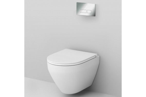 Комплект Am.Pm Spirit V2.0 IS47051.701700 с сиденьем микролифт, цвет белый,  в современном стиле