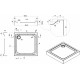 Поддон для душа Am.Pm Gem W90T-403-090W 90х90 квадратный, средний