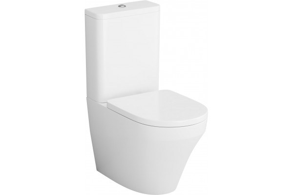 Унитаз-компакт Am.Pm Inspire C508607WH белый, овальный, антивсплеск, 37x66.5 см