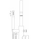 Смеситель Am.Pm Sense F7514100 для ванны с душем, напольный, однорычажный, хром
