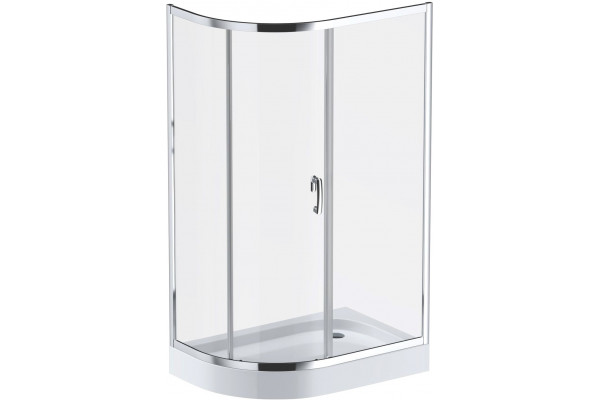 Душевой уголок Am.Pm Like W83G-302U120CT 80х120, прозрачное стекло, прямоугольный-асимметричный, двери раздвижные