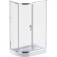 Душевой уголок Am.Pm Like W83G-302U120CT 80х120, прозрачное стекло, прямоугольный-асимметричный, двери раздвижные